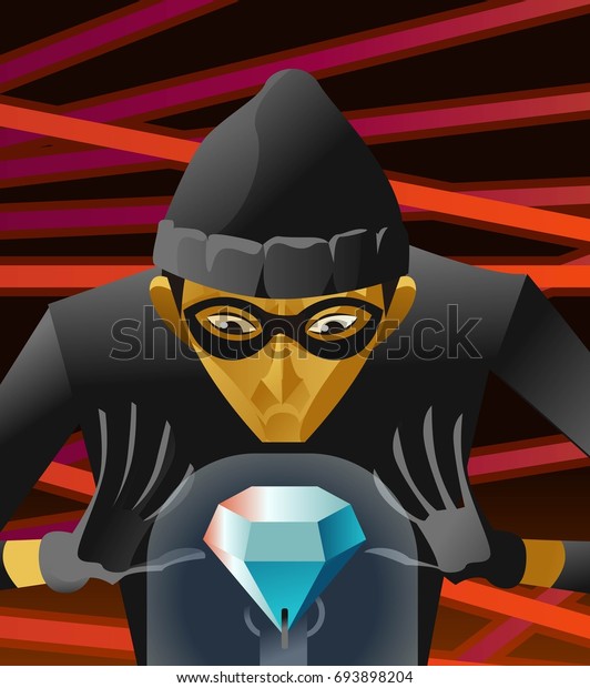 96 Thief Stealing Diamond Stock Vectors, Images & Vector Art | Shutterstock