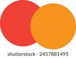 Mastercard icon in orange and red