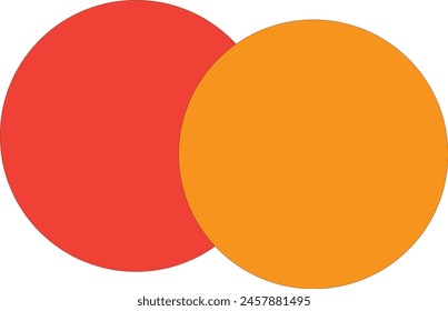 Icono de Mastercard en naranja y rojo