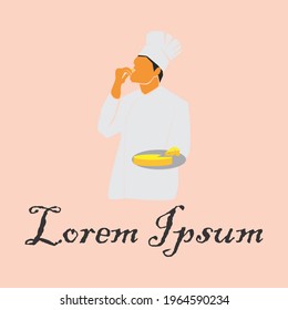masterchef noodle logo design icon template. foodgasm vector illustration