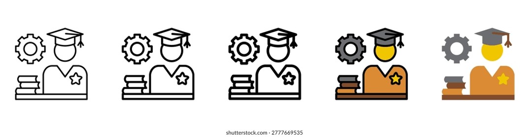 Masterclass Icon Collection With Different Styles And Colors