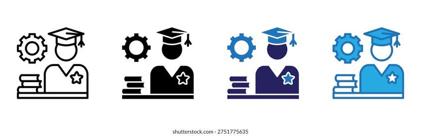 Masterclass Icon Multi Style Vector Illustration