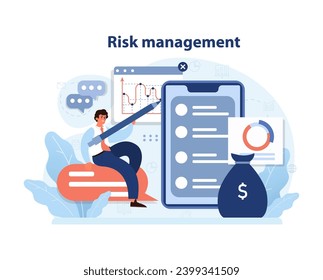 Dominar la diversificación mediante la gestión de riesgos. Un inversor proactivo analiza los datos, asegurando una combinación equilibrada de activos para una seguridad óptima y retornos. Previsión financiera estratégica.