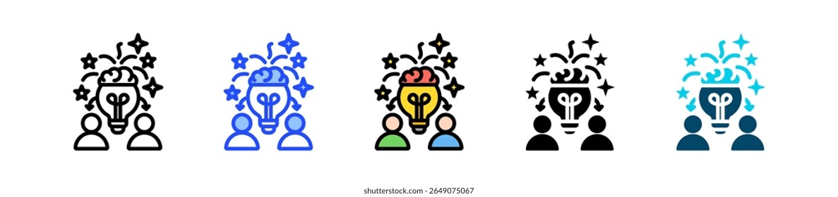 Colección de iconos de Mastermind con varios estilos