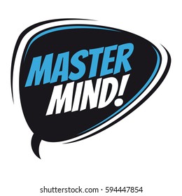 mastermind retro speech balloon