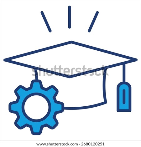 Mastery blue Icon Vector Illustration