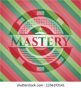 Mastery christmas badge.