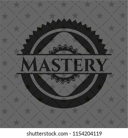 Mastery dark icon or emblem