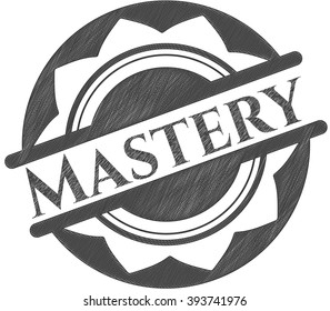 Mastery draw with pencil effect