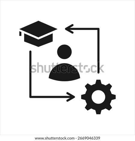 Mastery Glyph Icon Vector Illustration