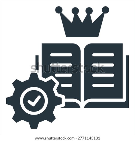 Mastery Glyph Icon Vector Illustration