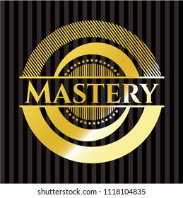 Mastery gold emblem or badge