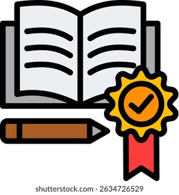 Mastery Icon Lineal Color Vector Illustration