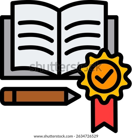 Mastery Icon Lineal Color Vector Illustration