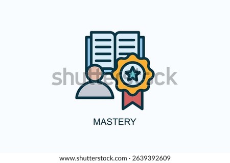 Mastery Icon Or Logo Isolated Vector Illustration