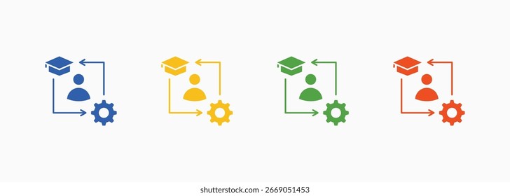 Mastery Icon Set Color Multiple Style Collection