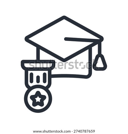 mastery icon. vector.Editable stroke.linear style sign for use web design,logo.Symbol illustration.
