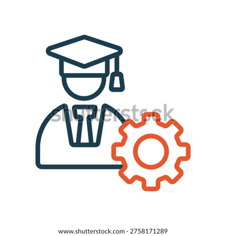 mastery icons outline and Flat Style,transparent background