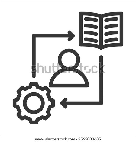 Mastery Outline Icon Vector Illustration