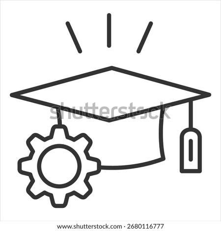 Mastery Outline Icon Vector Illustration