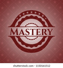 Mastery realistic red emblem