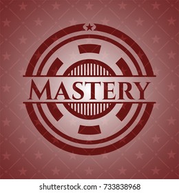 Mastery realistic red emblem