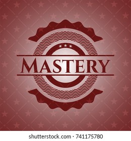 Mastery realistic red emblem