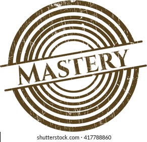 Mastery with rubber seal texture