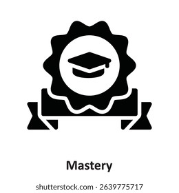 Mastery Vector Icon which can easily modify or edit
