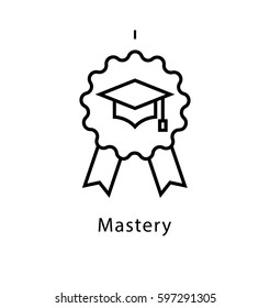 Mastery Vector Line Icon 