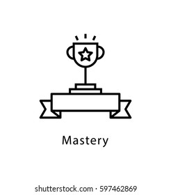 Mastery Vector Line Icon 