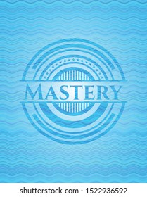 Mastery water wave concept emblem background. Vector Illustration. Detailed.