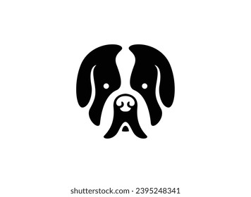 Mastiff Dog Head Logo Vector Illustration | Animal Pet Symbol