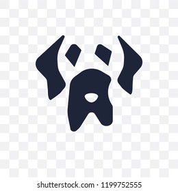 Mastiff dog transparent icon. Mastiff dog symbol design from Dogs collection. Simple element vector illustration on transparent background.