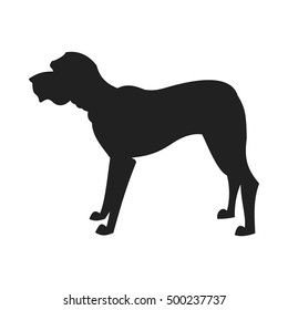 Mastiff Vector Black Silhouette