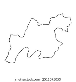 Mastung district map, administrative division of Pakistan. Vector illustration.
