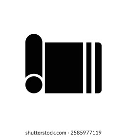 Mat Glyph Icon. Mat Icon