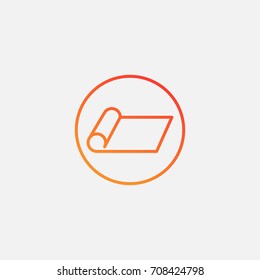 Mat icon.gradient illustration isolated vector sign symbol