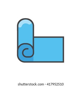Mat Illustration - Flat Icon