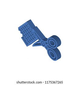 Mat isometric left top view 3D icon