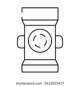 mat for ram line icon vector. mat for ram sign. isolated contour symbol black illustration