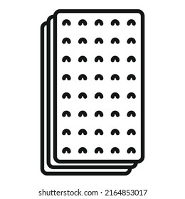 Mat roll icon outline vector. Gym carpet. Floor equipment