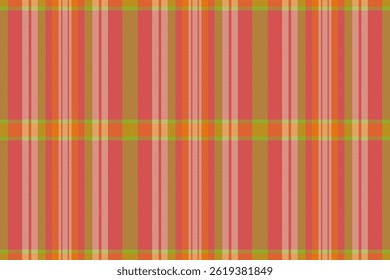 Mat vector plaid fabric, canadian texture check pattern. Fibre background seamless tartan textile in red and light colors palette.