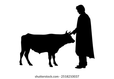 Matador e Bull Silhueta Clipart, Bullfighter Vetor Preto Silhueta