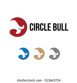 Matador Circle Strong Bull Buffalo Bison Horn