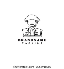 matador logo cartoon icon design template black modern isolated vector illustration