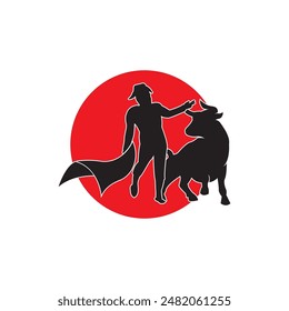 Matador logo icon vector illustration.