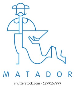 Matador vector vector illustration and typography design