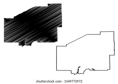 Matanuska-Susitna Borough, Alaska (Boroughs and census areas in Alaska, United States of America,USA, U.S., US) map vector illustration, scribble sketch Mat-Su Borough map