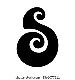 Matau. Maori symbol, fish hook, represent prosperity, abundance, fertility and 